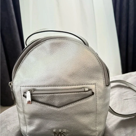 Michael Kors Silver Backpack - Picture 3 of 6